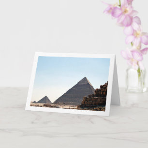 The Pyramids Of Giza, Cairo, Egypt Card