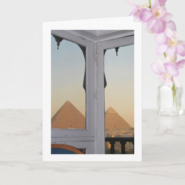 The Pyramids Of Giza From The Hotel Pyramisa Card (Orchid)