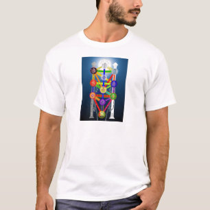 The Qabalistic Tree of Life Structure Diagram T-Shirt