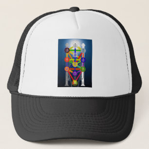 The Qabalistic Tree of Life Structure Diagram Trucker Hat