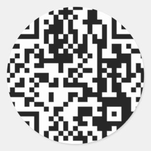 The QR Code Classic Round Sticker