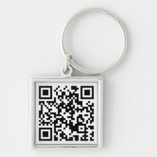 The QR Code Modern Business Card Key Ring