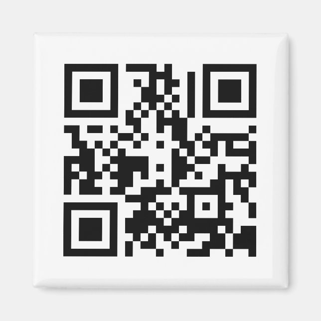 The QR Cube | Fridge Magnet (Front)