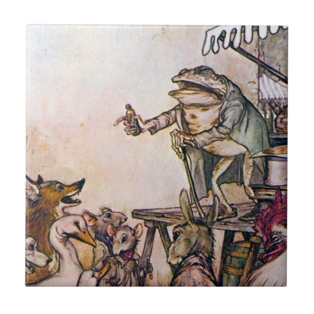 The Quack Frog Ceramic Tile (Front)