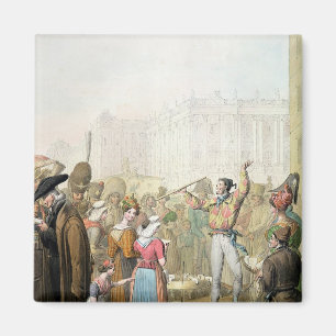 The Quai d'Ecole, Paris, 1831 Magnet