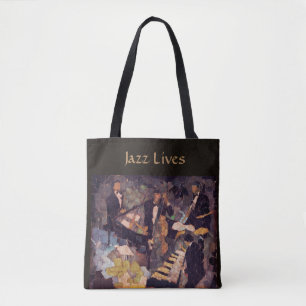 The Quartet - Jazz Music Lives Tote Bag