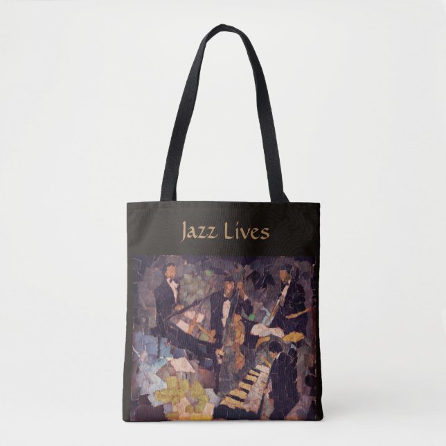 The Quartet - Jazz Music Lives Tote Bag (Front)