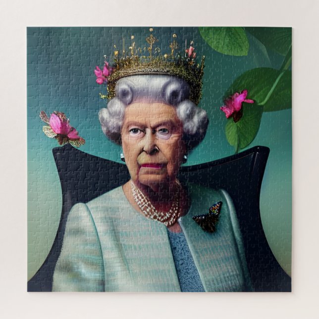 The Queen AI Generated Art Jigsaw Puzzle (Vertical)
