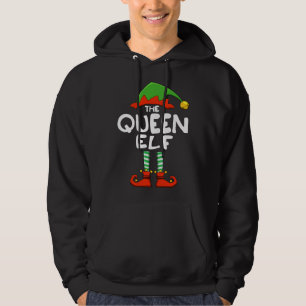 The Queen Elf Funny Matching Family Christmas Hoodie
