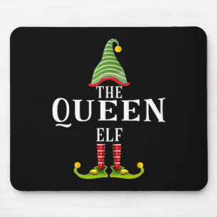 The Queen Elf Funny Matching Pajama Xmas Mouse Pad