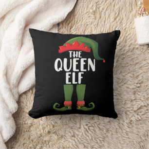 The Queen Elf Matching Family Christmas Women Cushion