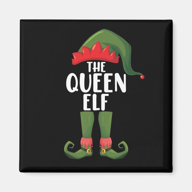 The Queen Elf Matching Family Christmas Women Magnet (Front)