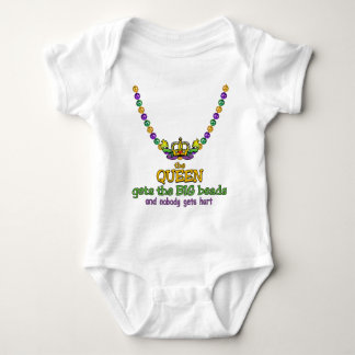 The Queen gets the BIG beads Baby Bodysuit