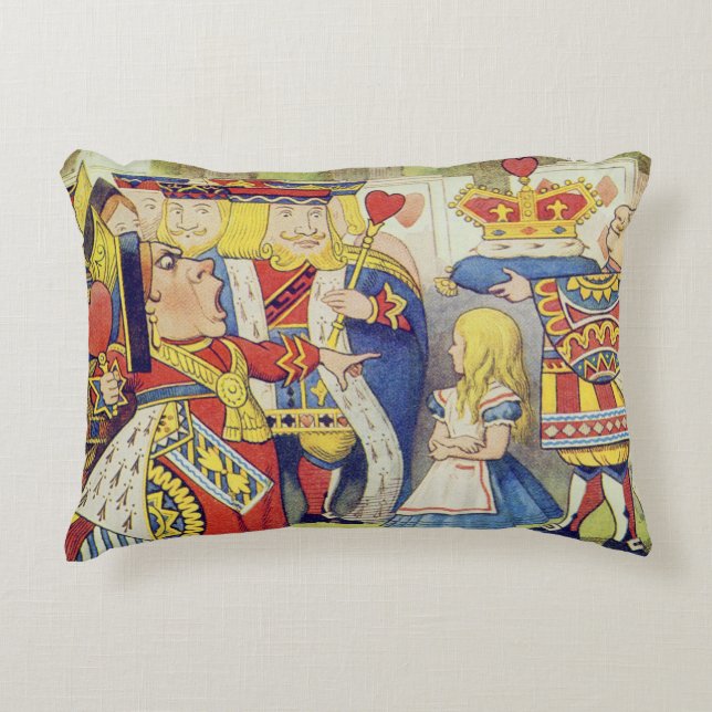 The Queen has come! And isn't she angry.' Decorative Cushion (Front)