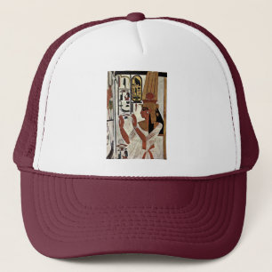 The Queen Nefertari In Prayer Stance By Maler Der Trucker Hat