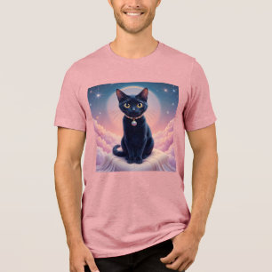 The Queen Of Black Cat Heaven Tri-Blend Shirt