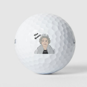 The Queen of England Elizabeth II English royalty Golf Balls