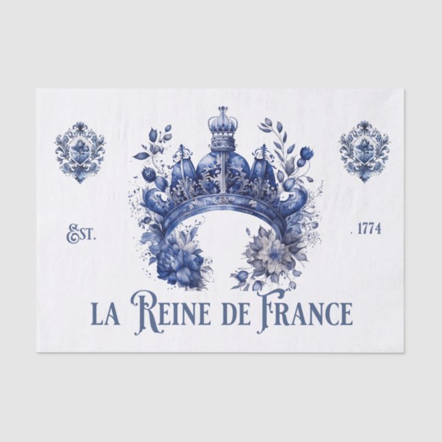 The Queen of France II Tissue Paper (Front)