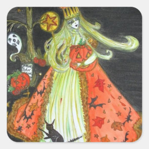 The Queen of Halloween Stickers