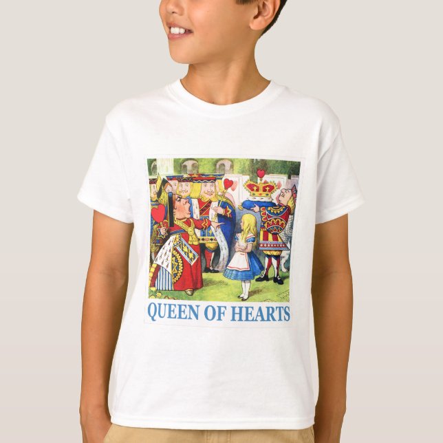 The Queen of Hearts meets Alice in Wonderland T-Shirt (Front)