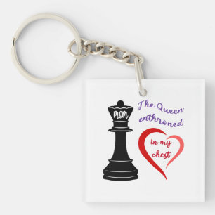 The Queen of My Heart Key Ring