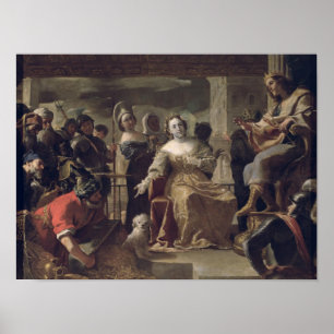 The Queen of Sheba before Solomon Poster