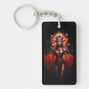 The Queen Of The Moon Watcher  Elves Poses For Us Key Ring