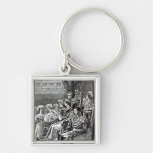 The Queen Opening Parliament in 1846 Key Ring