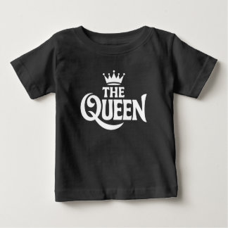 The Queen Text Typography Design Baby T-Shirt