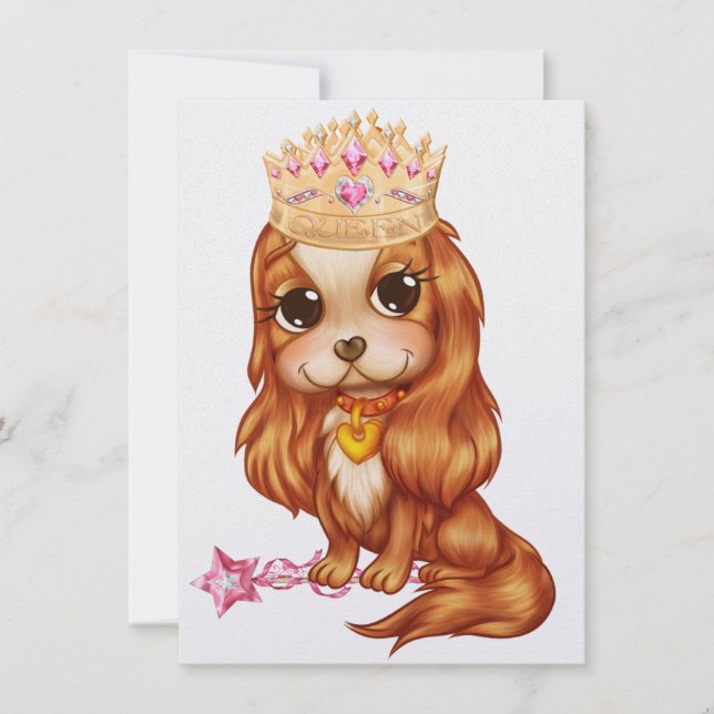 The Queen Wants a Party! -  SRF Invitation (Front)