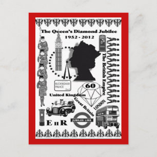 The Queens Diamond Jubilee Commemorative Postcard