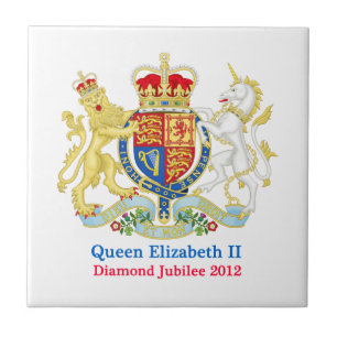 The Queen's Diamond Jubilee Crest Ceramic Tile