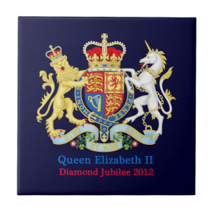 The Queen's Diamond Jubilee Crest Ceramic Tile