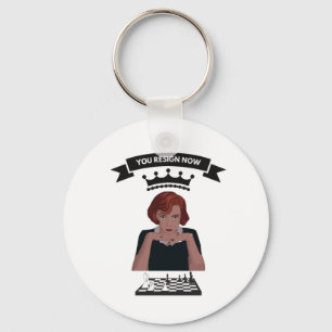 The Queen's Gambit Key Ring