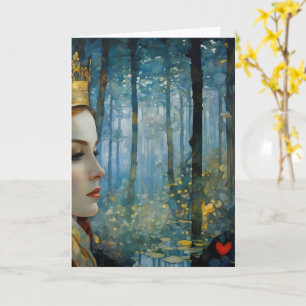 The Queen's Lost Heart Fairytale Portrait Card