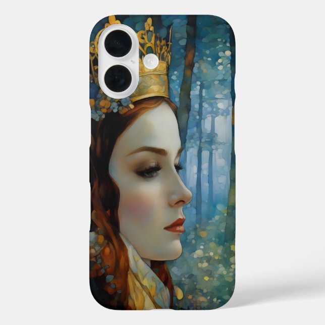 The Queen's Lost Heart Fairytale Portrait Case-Mate iPhone Case (Back)