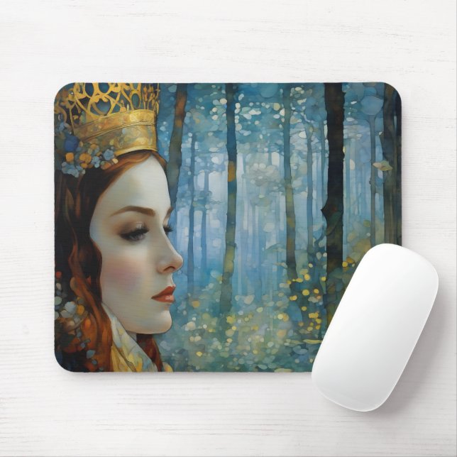The Queen's Lost Heart Fairytale Portrait Mouse Pad (With Mouse)