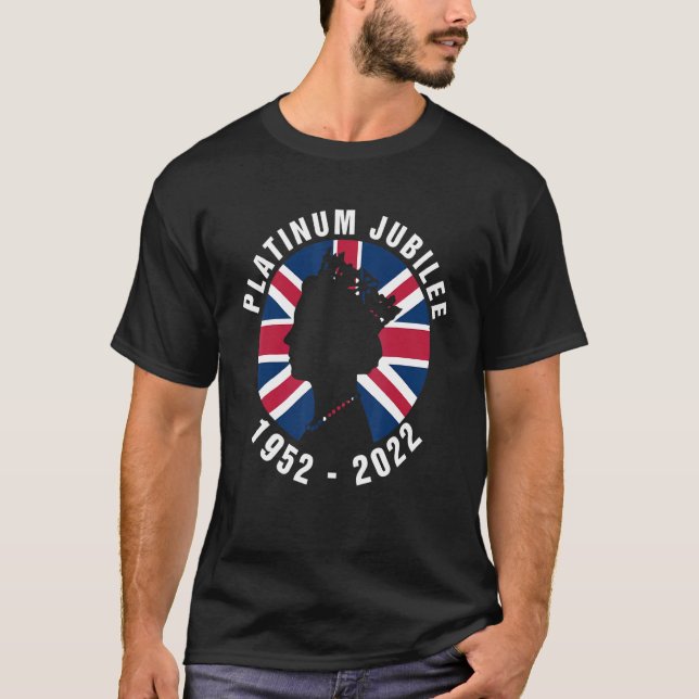 The Queen's Platinum Jubilee Vintage T-Shirt (Front)