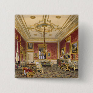 The Queen's Private Sitting Room, Windsor Castle, 15 Cm Square Badge