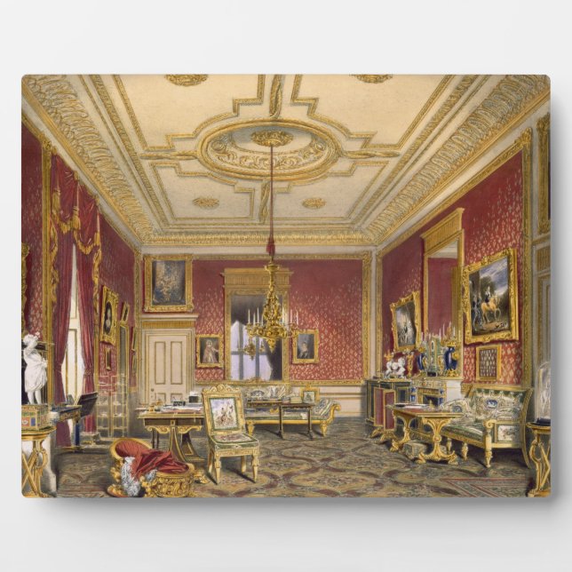 The Queen's Private Sitting Room, Windsor Castle, Plaque (Front)