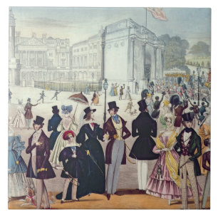 The Queen's Return from the House of Lords, 1839 ( Tile