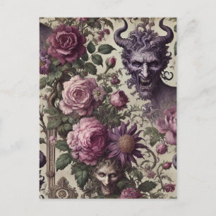 The Query of Blight – Gothic Victorian Holiday Postcard