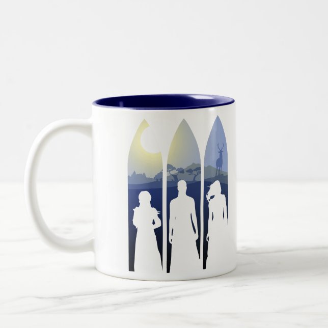 The Quest — Trust the Fates / Evermoon Two-Tone Coffee Mug (Left)