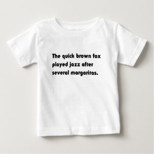 The Quick Brown Fox Played Jazz... Pangram T-Shirt