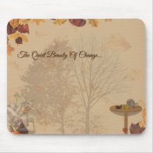 The Quiet Beauty Of Change _ Autumn Mousepad 