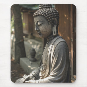 The Quiet Buddha Mouse Pad