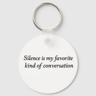 The Quiet Conversation Key Ring