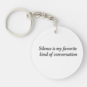The Quiet Conversation Key Ring