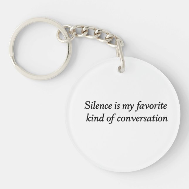 The Quiet Conversation Key Ring (Front)