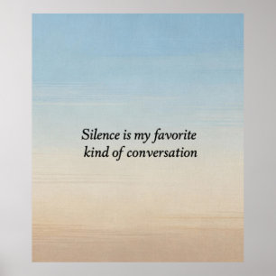 The Quiet Conversation Poster
